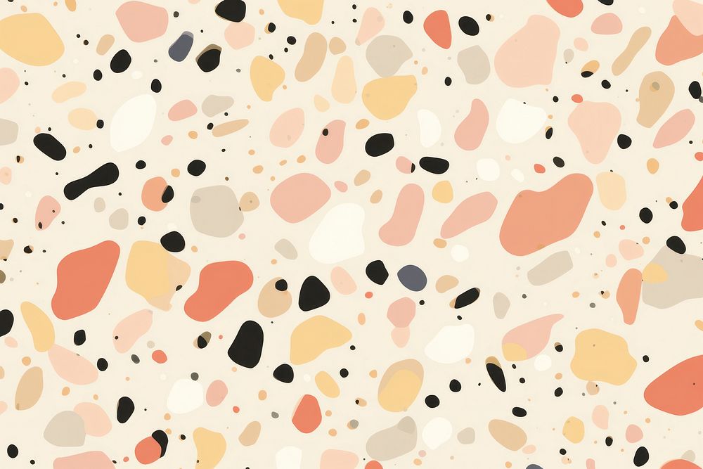 Warm terrazzo texture backgrounds pattern repetition. AI generated Image by rawpixel.