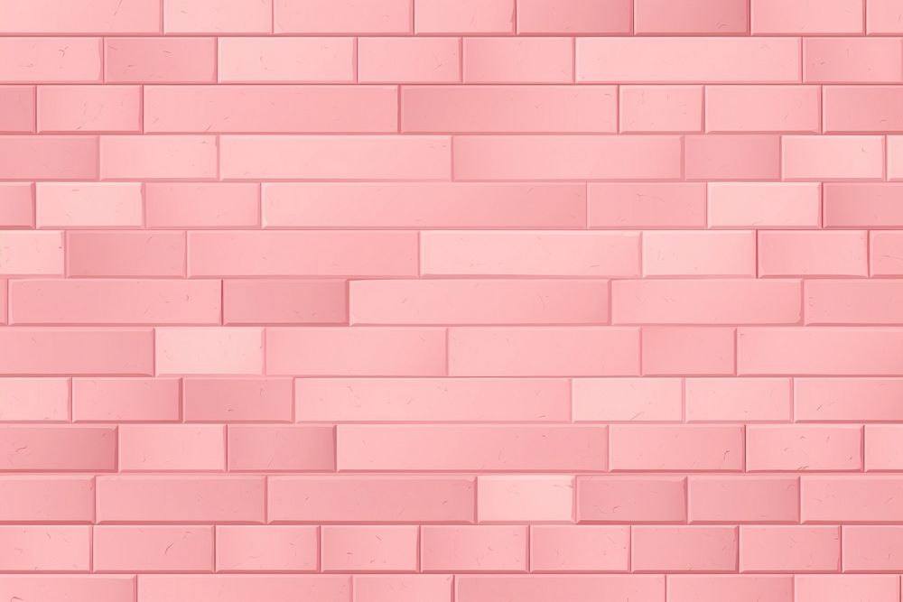 Pink bricks texture architecture backgrounds wall. AI generated Image by rawpixel.