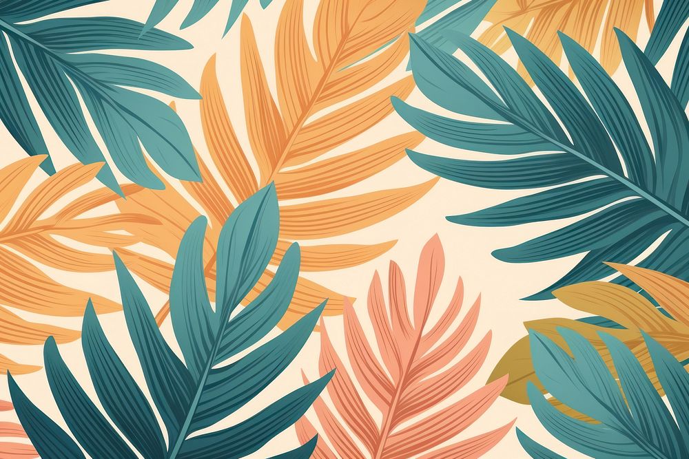 Tropical leaves texture backgrounds tropics pattern. AI generated Image by rawpixel.