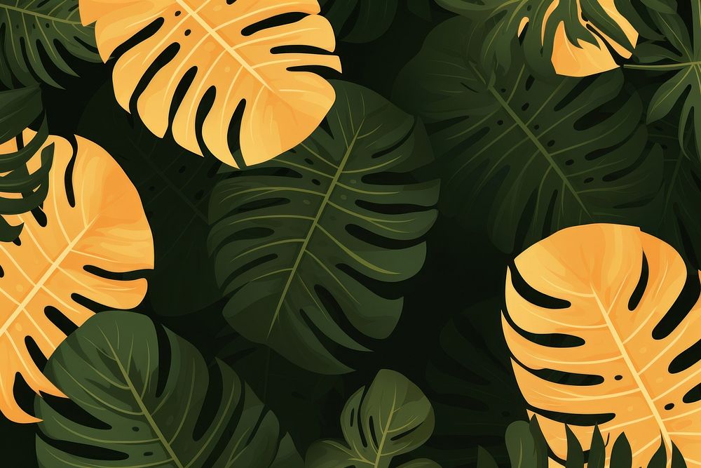 Tropical leaves texture backgrounds tropics nature. AI generated Image by rawpixel.