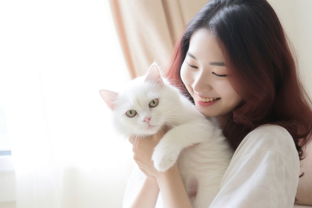 Chinese women pet portrait animal. AI generated Image by rawpixel.