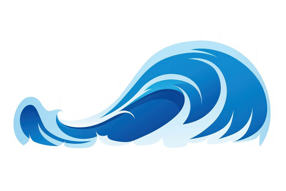 Blue wave sports ocean logo. AI generated Image by rawpixel.