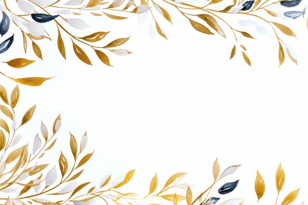 Jasmine border frame backgrounds pattern paper. AI generated Image by rawpixel.