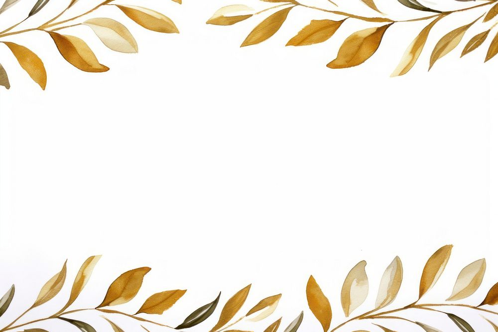 Olive leaf border frame backgrounds pattern paper. AI generated Image by rawpixel.
