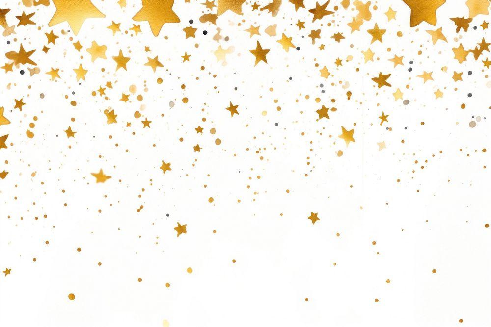 Star border backgrounds confetti paper. AI generated Image by rawpixel.