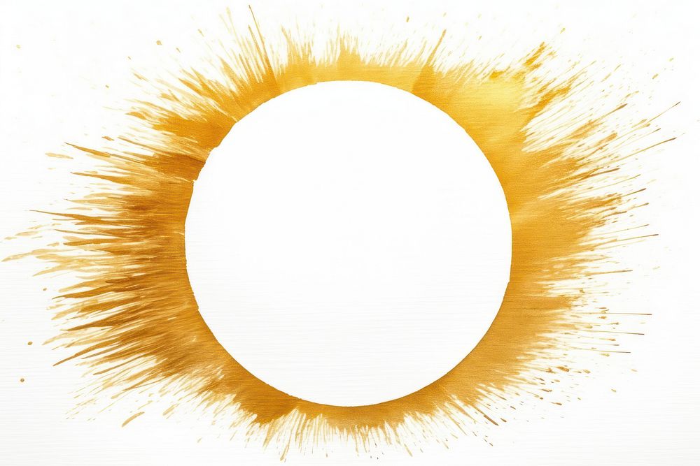 Sun border frame backgrounds paper gold. AI generated Image by rawpixel.