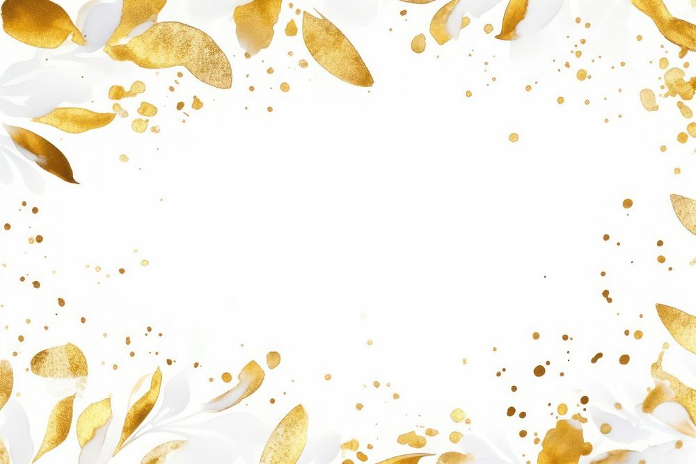 Confetti border frame backgrounds paper gold. AI generated Image by rawpixel.