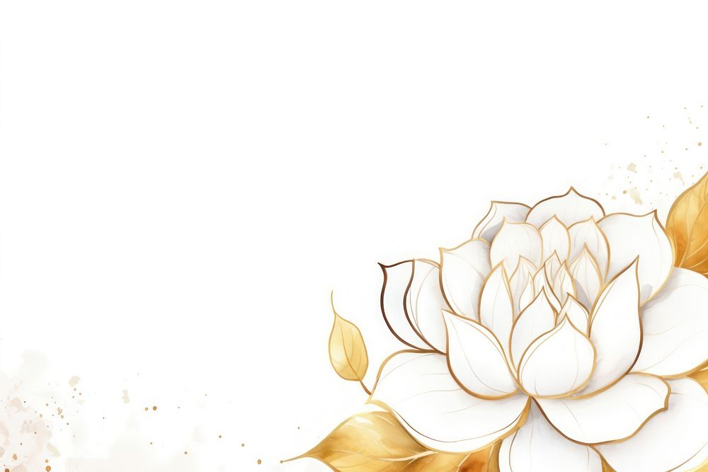 Lotus border frame backgrounds pattern flower. AI generated Image by rawpixel.
