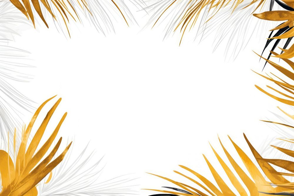 Palm leaf border frame backgrounds sunlight outdoors. AI generated Image by rawpixel.
