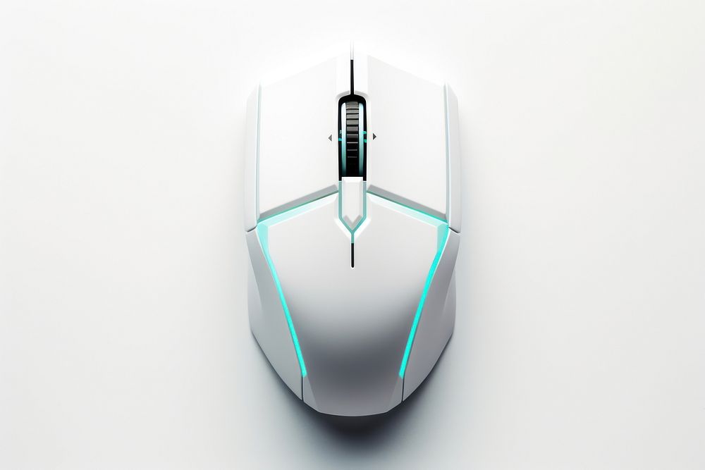 Gaming Mouse white mouse white background. AI generated Image by rawpixel.