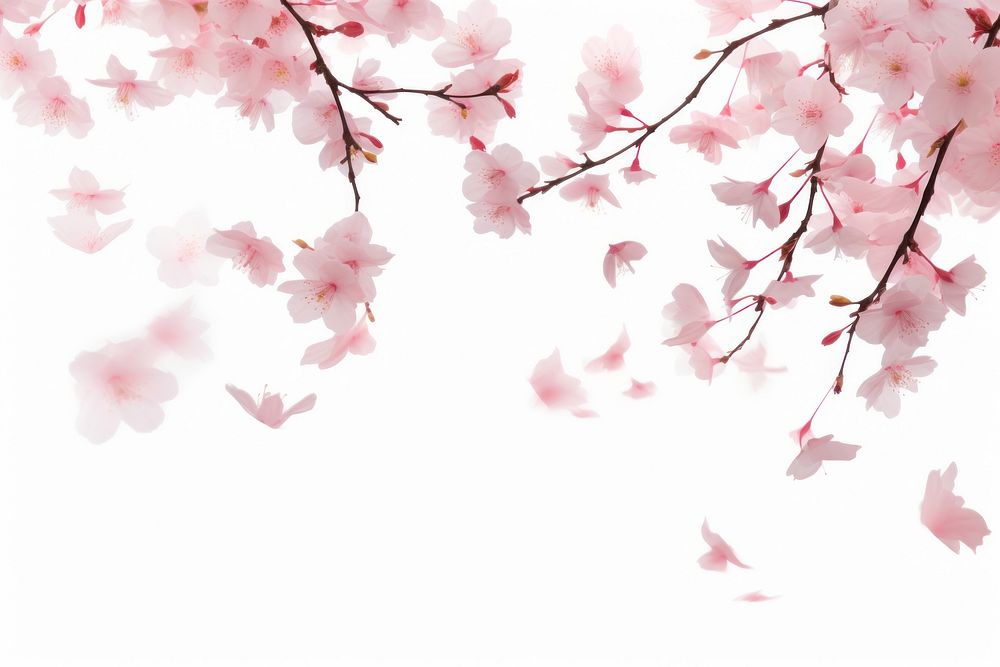 Cherry blossom flower plant petal. AI generated Image by rawpixel.
