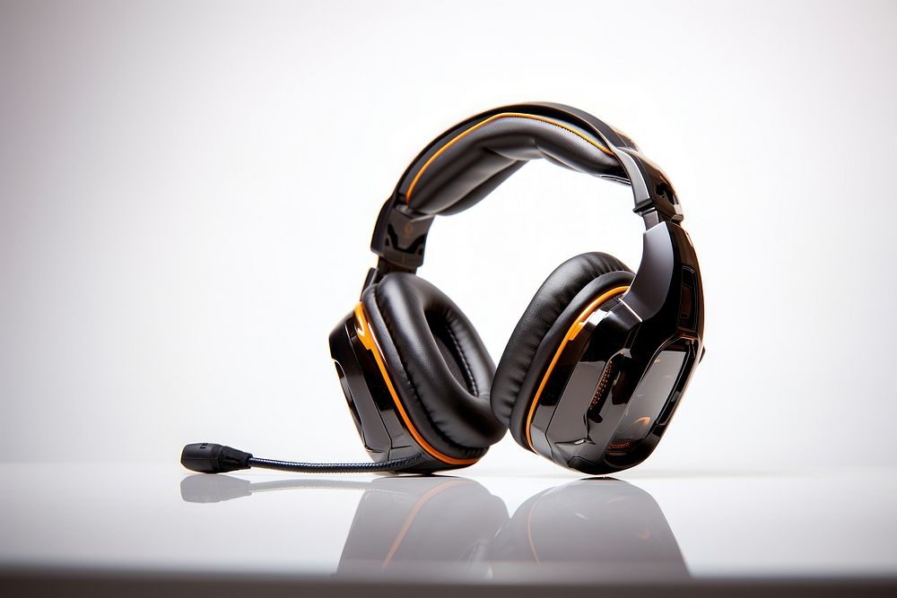 Gamer headphones headset electronics technology. AI generated Image by rawpixel.