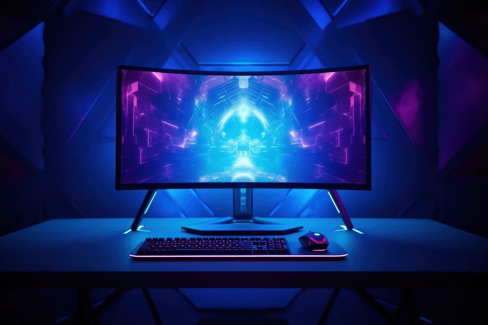 Computer Gamer Rig computer monitor | Free Photo - rawpixel