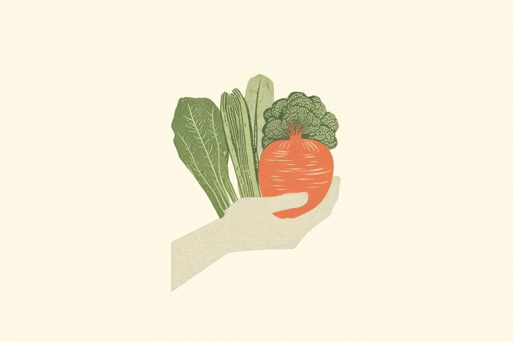 Hand holding vegetables carrot plant food. AI generated Image by rawpixel.