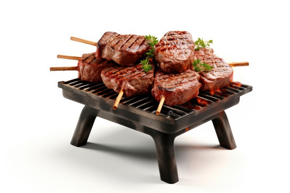 Bbq grilling cooking meat. AI generated Image by rawpixel.