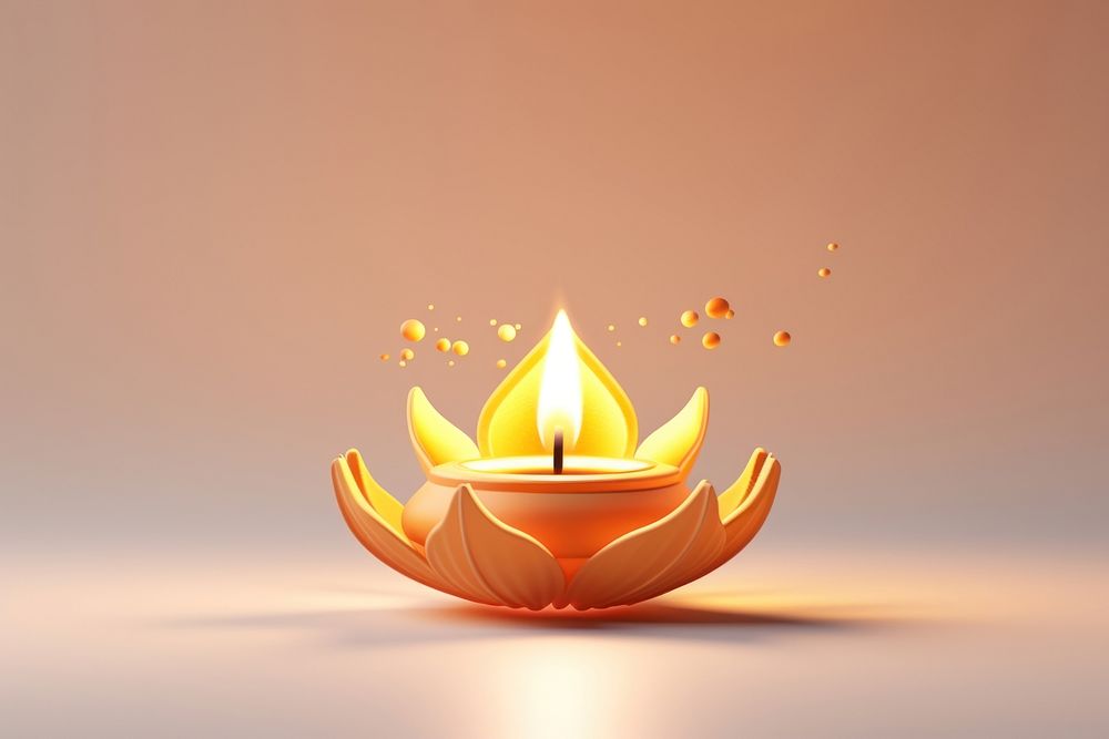 Diwali candle spirituality illuminated. AI generated Image by rawpixel.