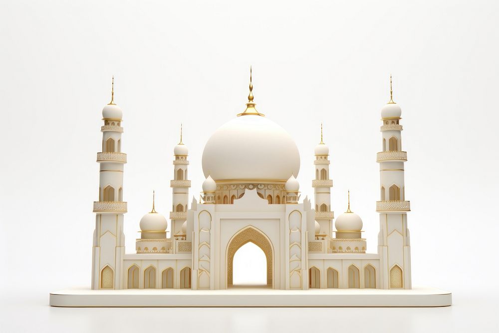 Eid mubarak architecture building dome. AI generated Image by rawpixel.