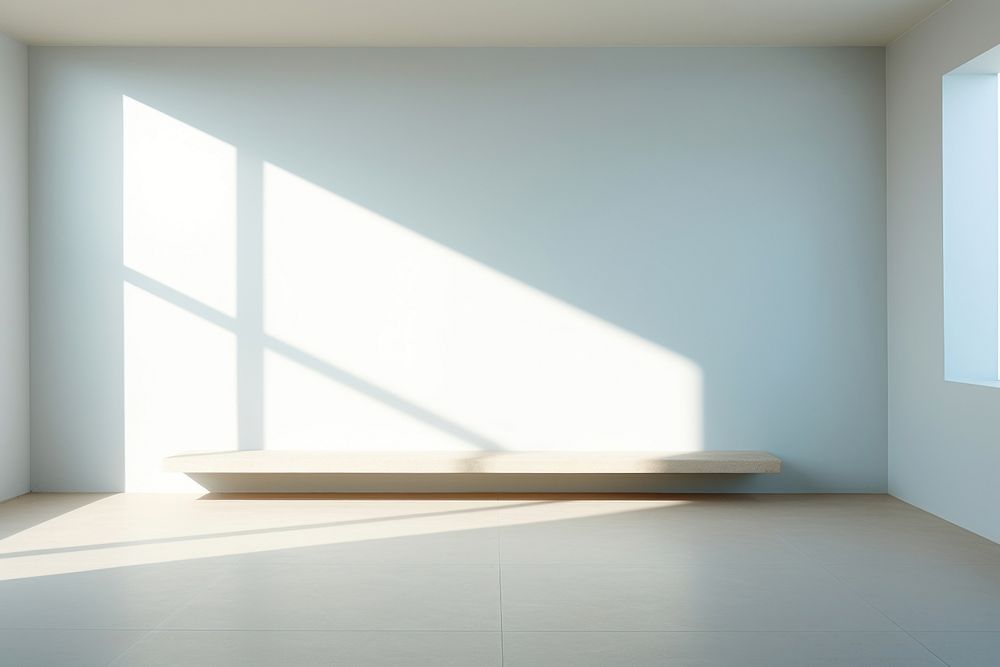 The room has a marble flooring window shadow. AI generated Image by rawpixel.
