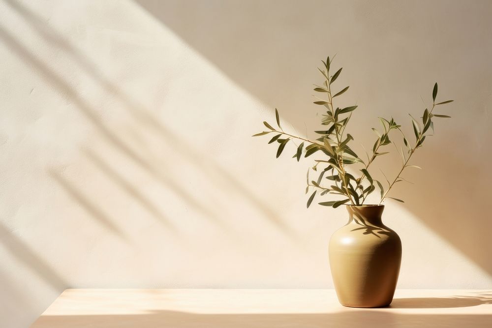Aesthetic plant sunlight shadow. AI generated Image by rawpixel.