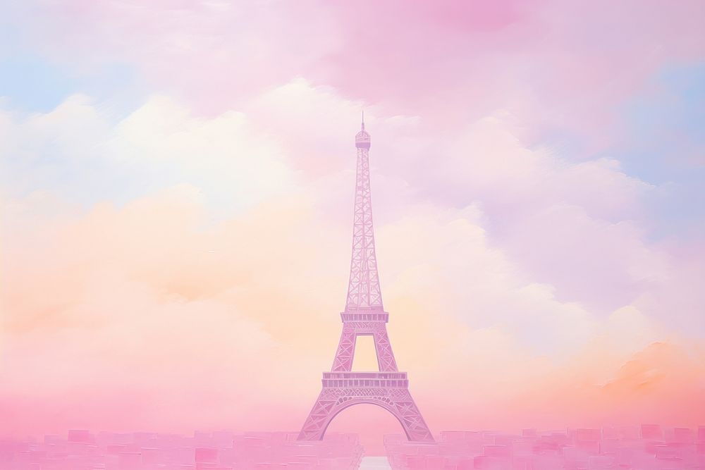 Eifel tower architecture building lighthouse. AI generated Image by rawpixel.