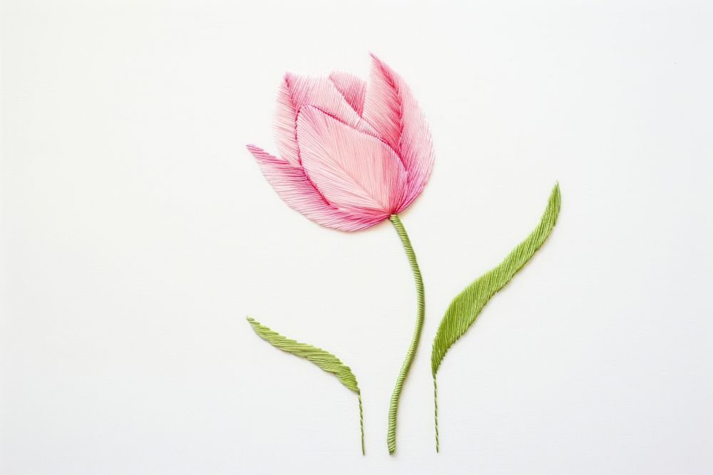 Little Tulip tulip pattern flower. AI generated Image by rawpixel.