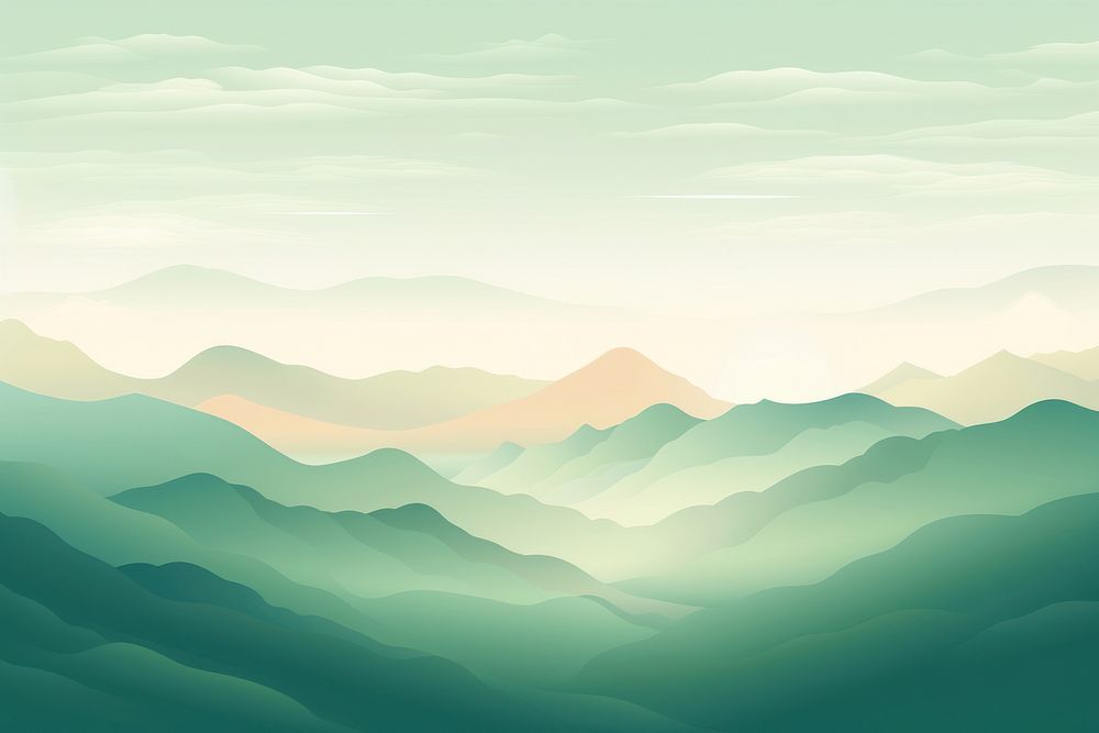 Green mountain landscape backgrounds outdoors nature. AI generated Image by rawpixel.