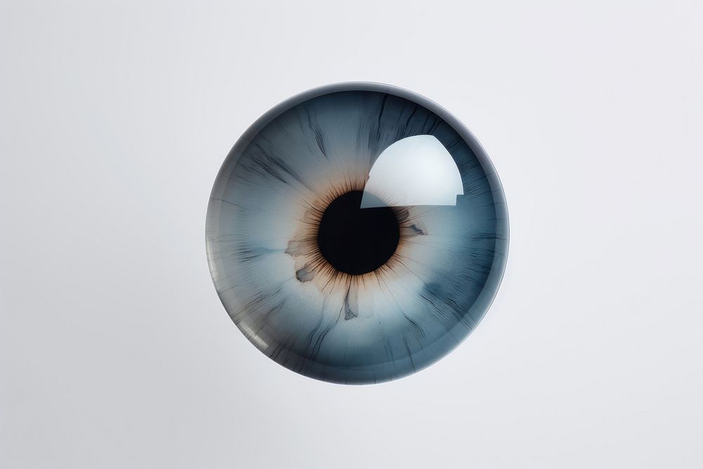 Ciecle eye lens panoramic eyeball eyelash. AI generated Image by rawpixel.