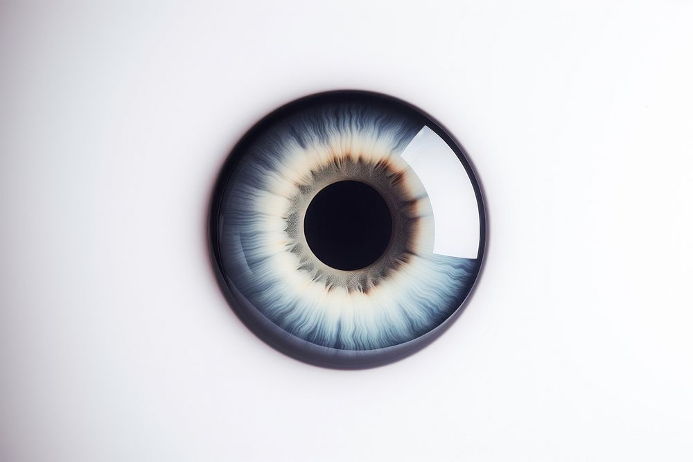 Ciecle eye lens porcelain eyeball eyelash. AI generated Image by rawpixel.