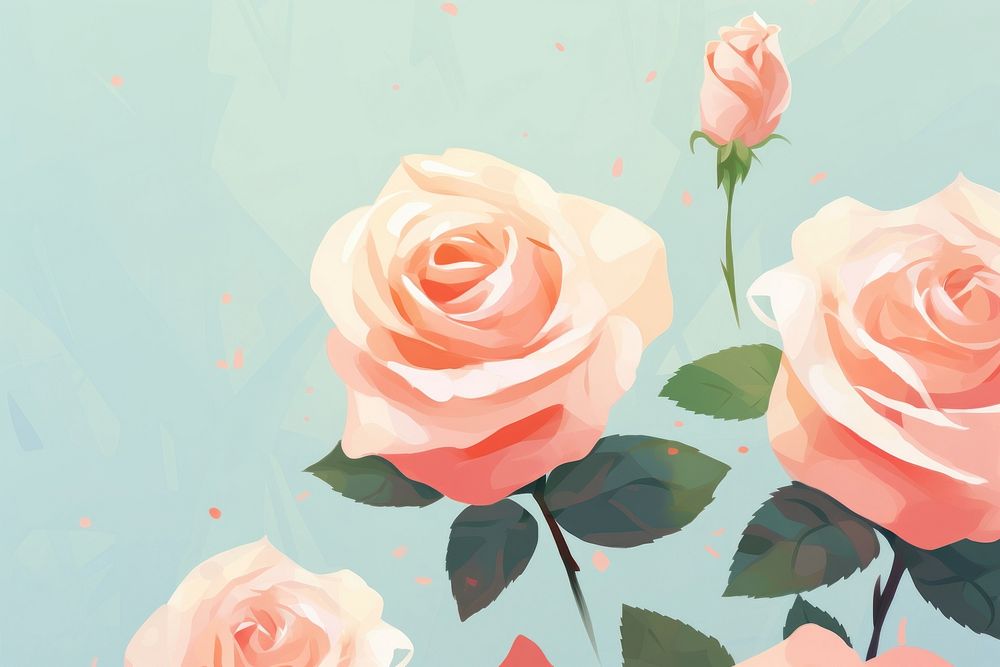 Pastel rose background backgrounds flower plant. AI generated Image by rawpixel.