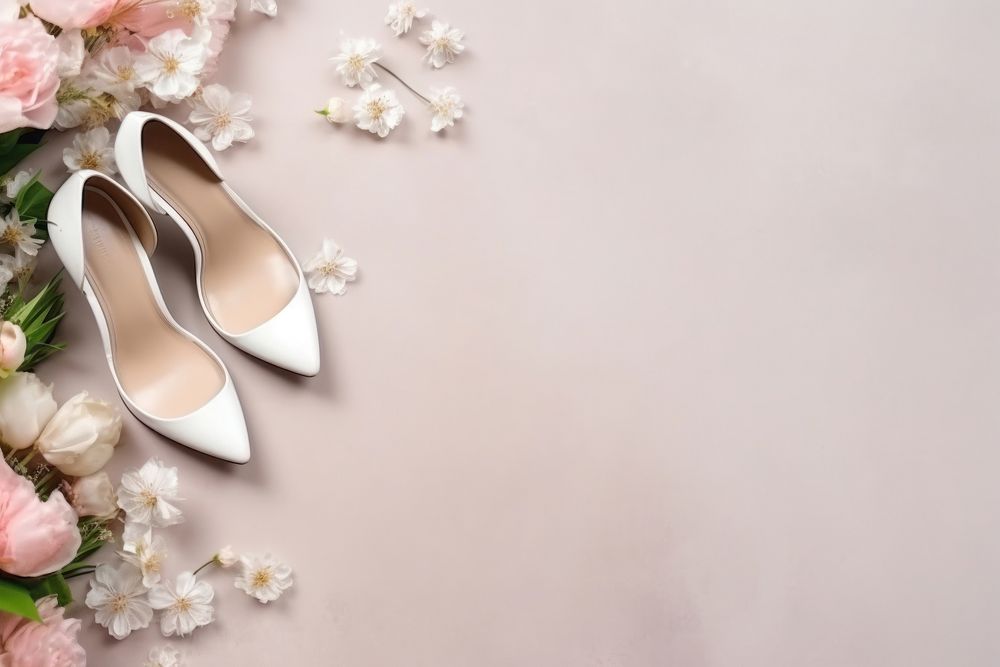 Wedding footwear flower plant. AI generated Image by rawpixel.