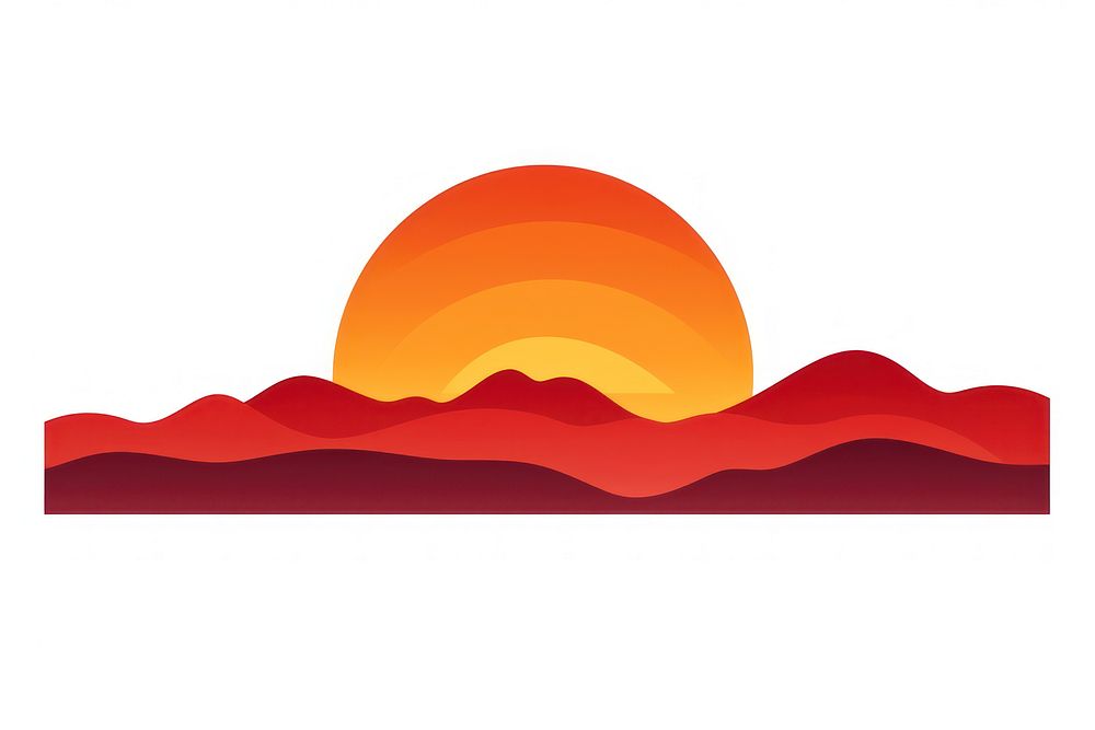 Sunset mountain volcano nature. AI generated Image by rawpixel.