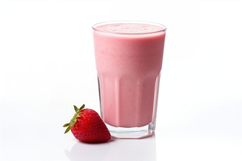 Strawberry smoothie milkshake juice fruit. AI generated Image by rawpixel.