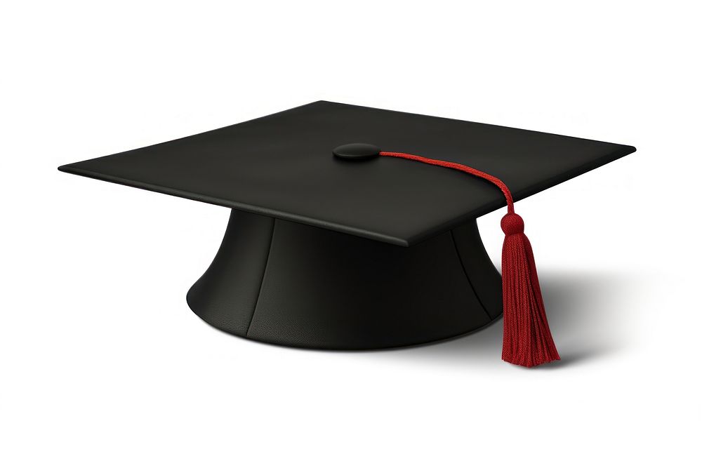 Graduation Hat graduation white background intelligence. AI generated Image by rawpixel.