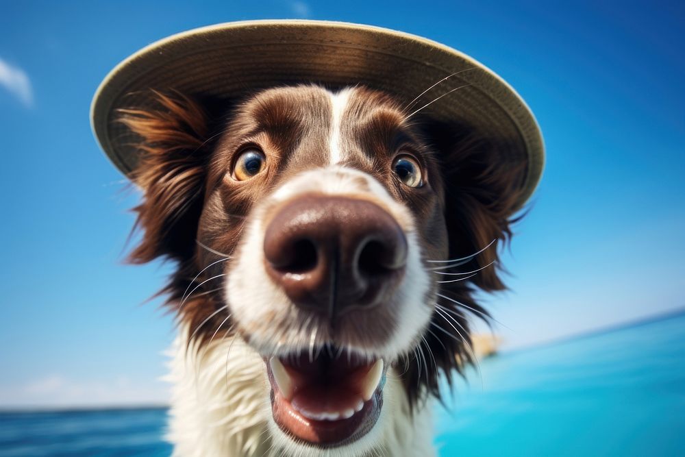 Border collie dog outdoors animal. AI generated Image by rawpixel.