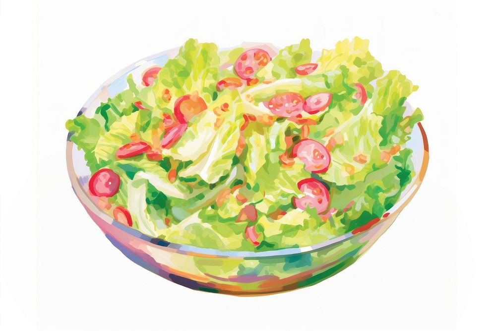 Salad vegetable lettuce salad. AI generated Image by rawpixel.