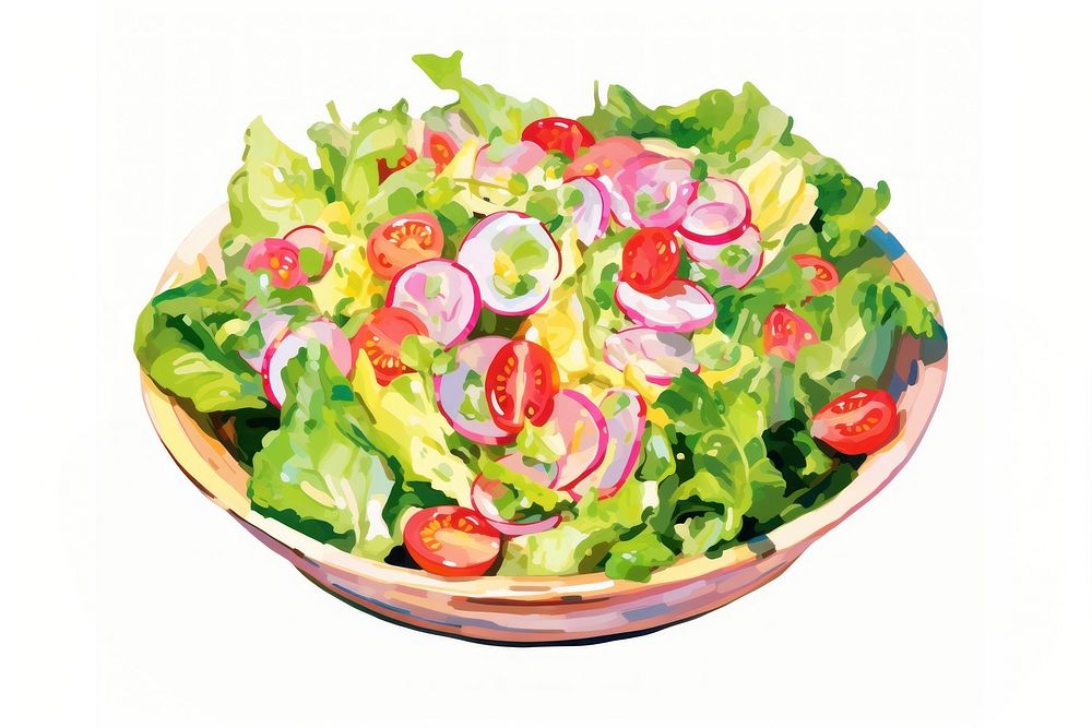 Salad salad vegetable lettuce. AI generated Image by rawpixel.