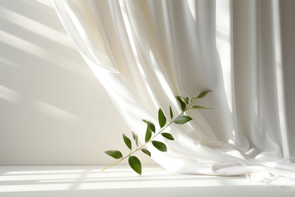 Poduct backdrop curtain window light. AI generated Image by rawpixel.