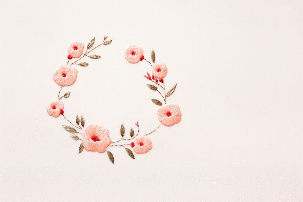 Little flower circle border pattern plant creativity. AI generated Image by rawpixel.