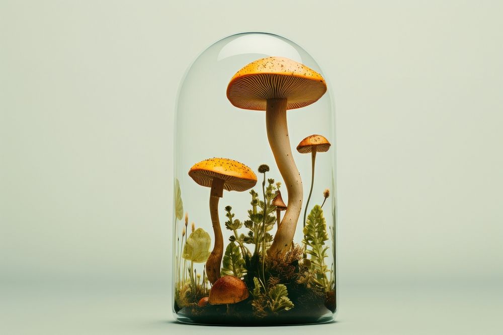 Biology mushroom aquarium fungus. AI generated Image by rawpixel.