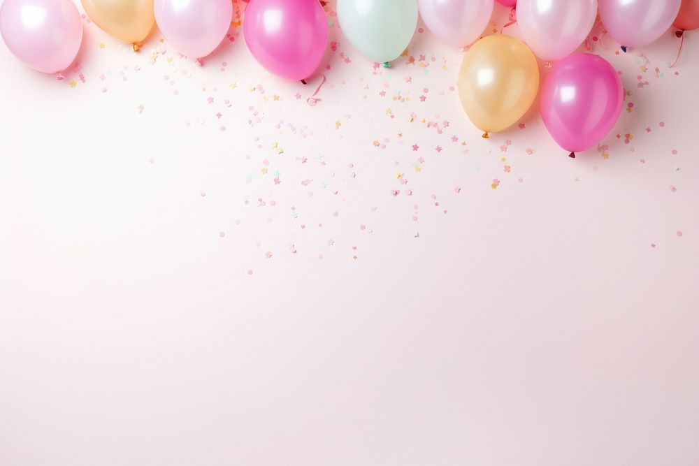 Birthday backgrounds balloon celebration. AI generated Image by rawpixel.