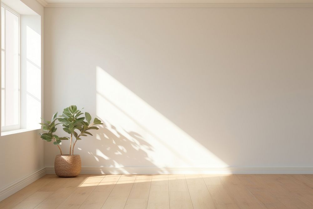 Clean minimal empty room architecture windowsill flooring. AI generated Image by rawpixel.