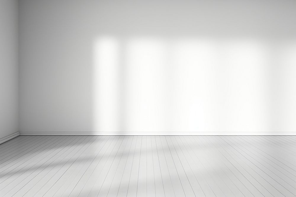 Clean minimal empty room flooring shadow light. AI generated Image by rawpixel.