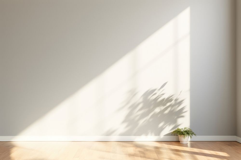 Clean minimal empty room architecture building shadow. AI generated Image by rawpixel.