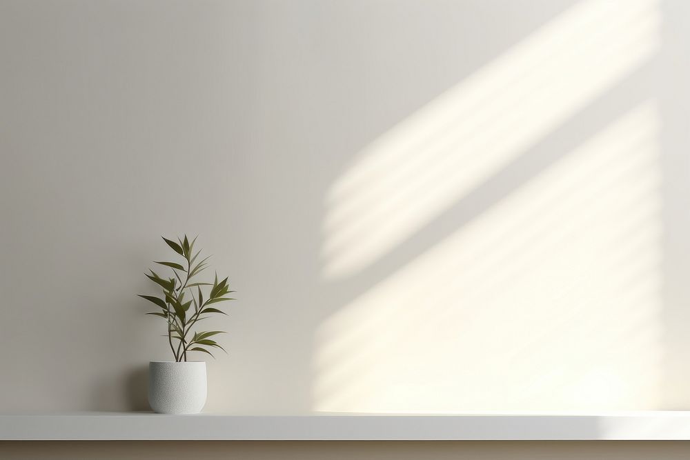 Empty wall architecture windowsill shadow. AI generated Image by rawpixel.