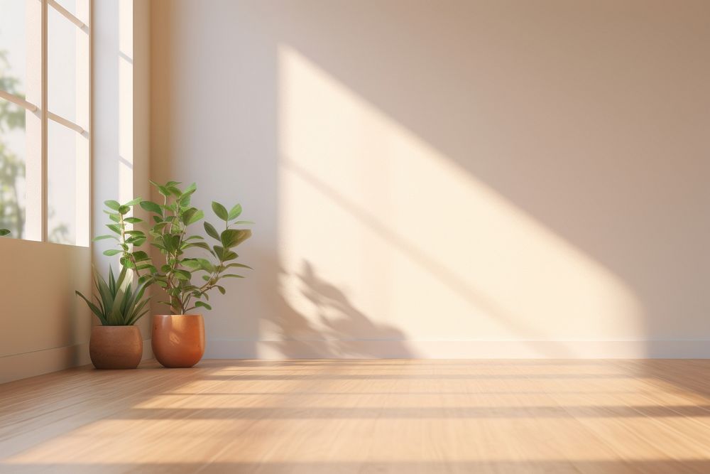 Clean minimal room windowsill flooring hardwood. AI generated Image by rawpixel.