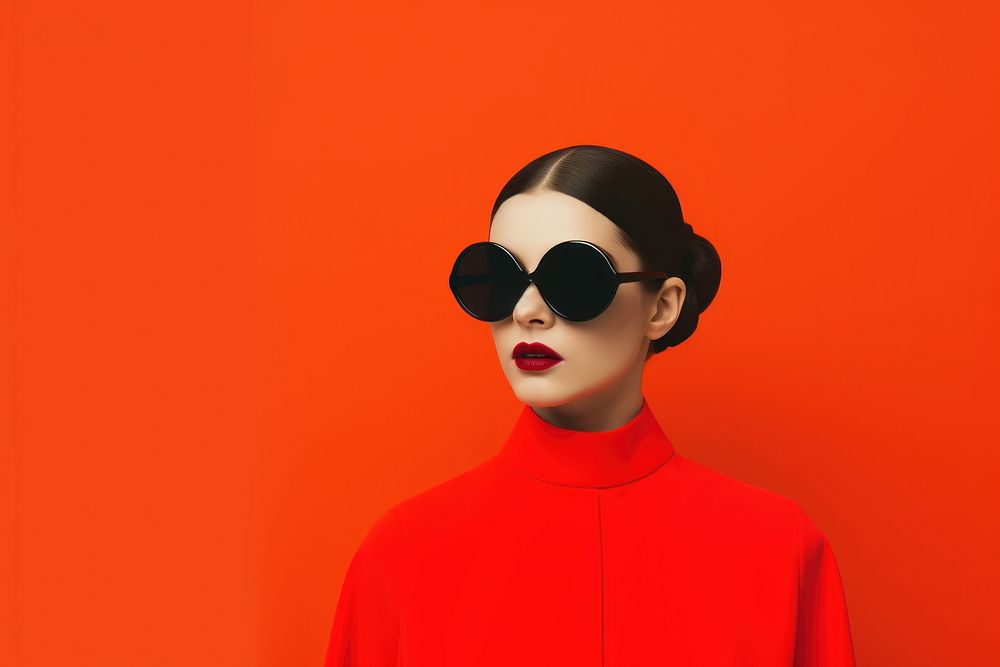 Fashion sunglasses portrait photo. AI generated Image by rawpixel.