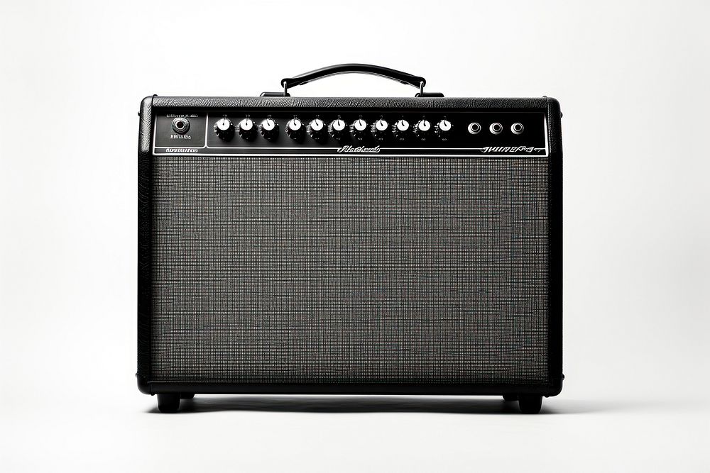 Guitar amplifier black guitar amplifier performance. AI generated Image by rawpixel.