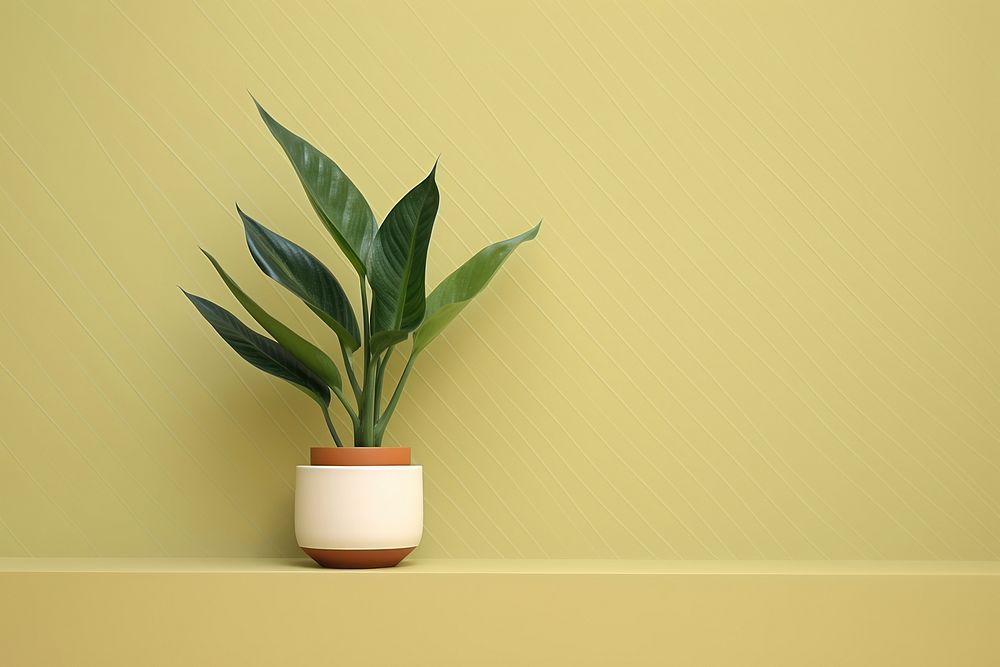 Houseplant leaf vase flowerpot. AI generated Image by rawpixel.