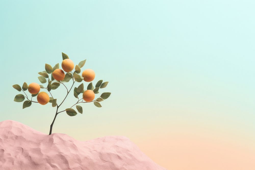 Pastel background nature plant tranquility. AI generated Image by rawpixel.