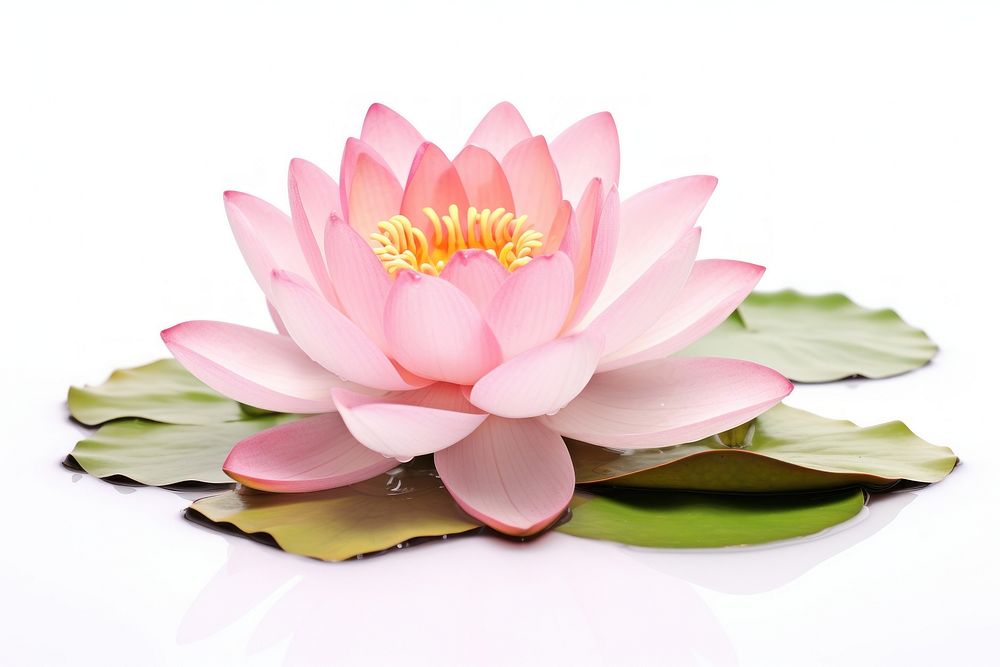 Lotus flower blossom petal plant. AI generated Image by rawpixel.